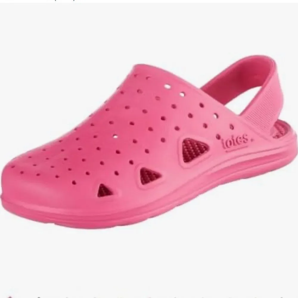 Kids Totes Pink Slip-On Waterproof Shoes Lightweight Size T 11-12 NEW